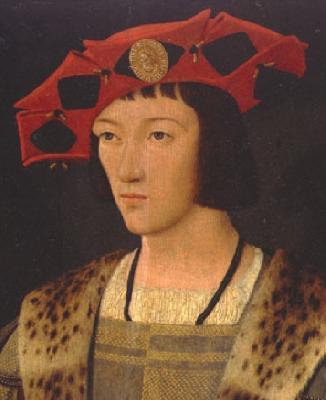 Jan Mostaert Portrait of Charles VIII Germany oil painting art
